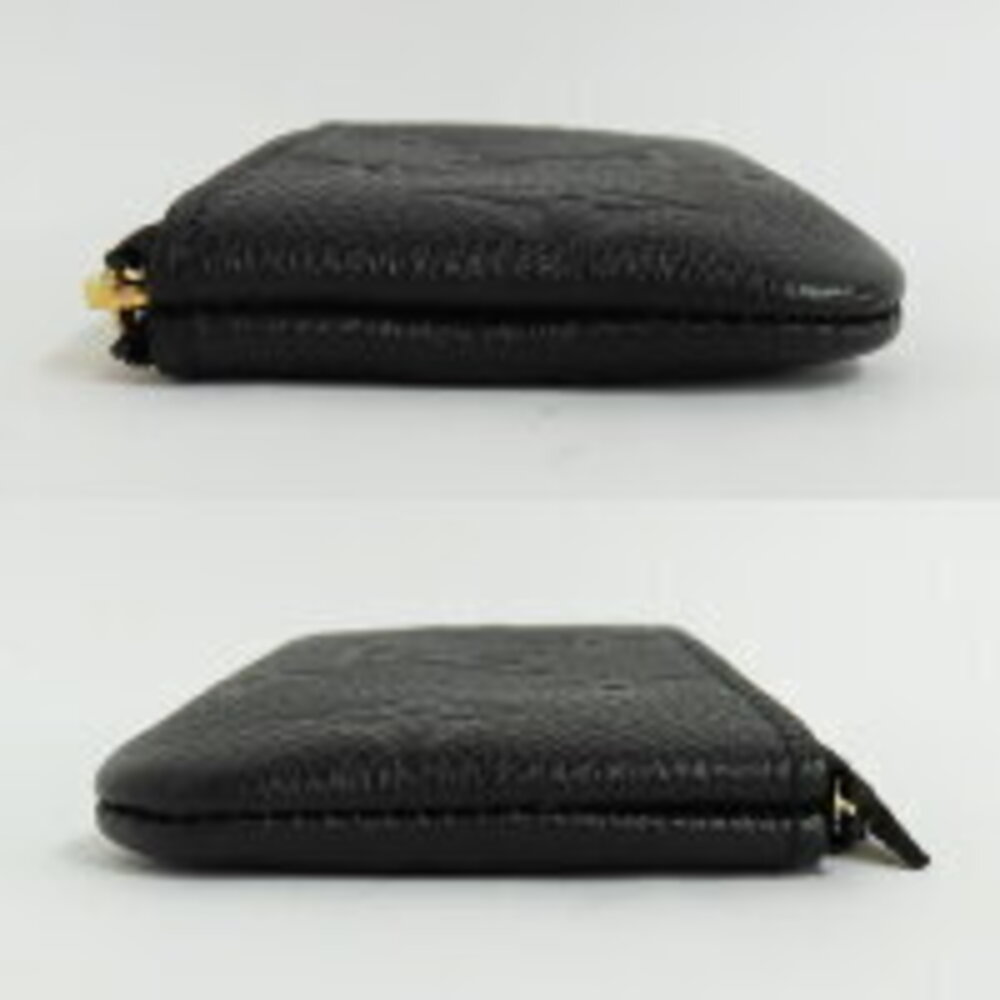 Louis Vuitton black Empreinte signature leather embossed Key Pouch